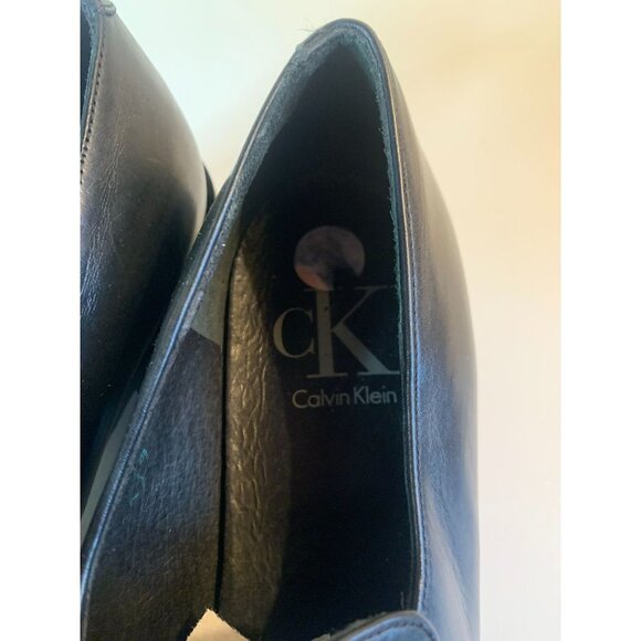 Calvin Klein NEW Vintage Chunky Loafer Shoe Black 8.5 M - Picture 4 of 11